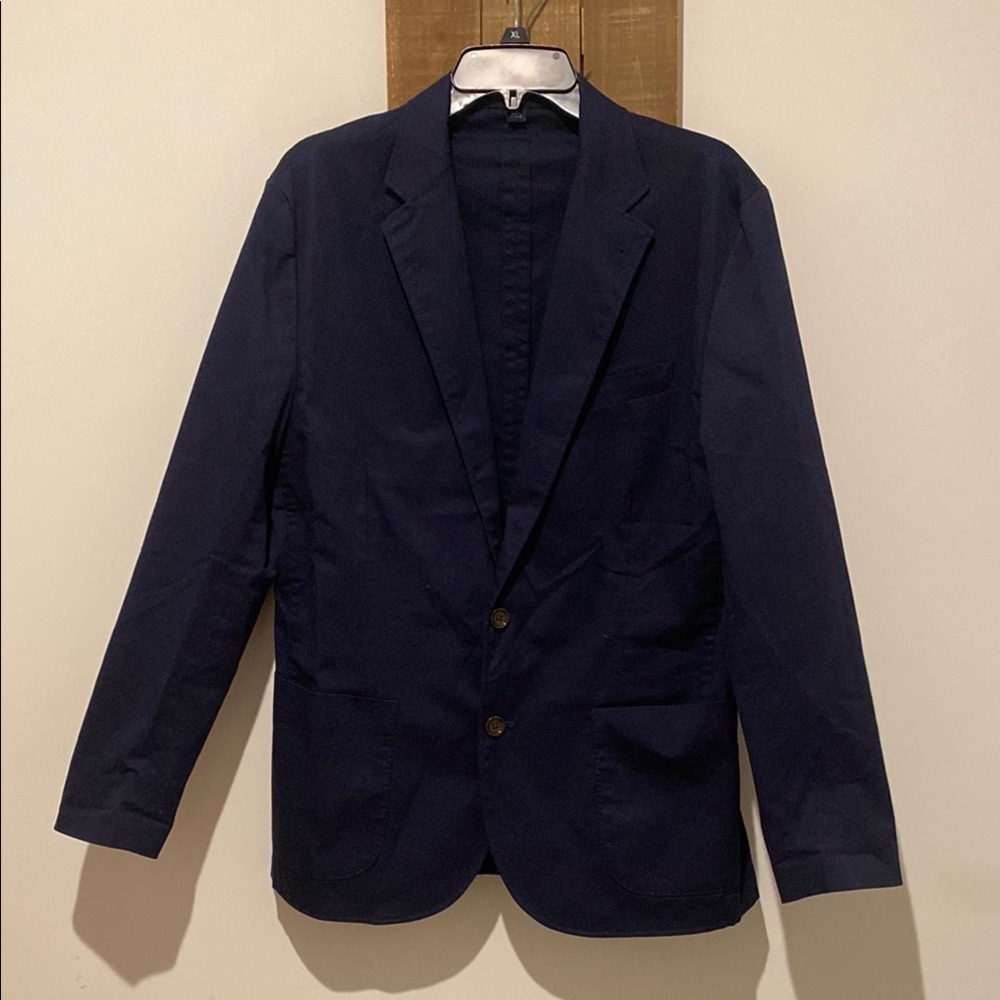 J. Crew Blue Sport Coat with Classic Tailoring